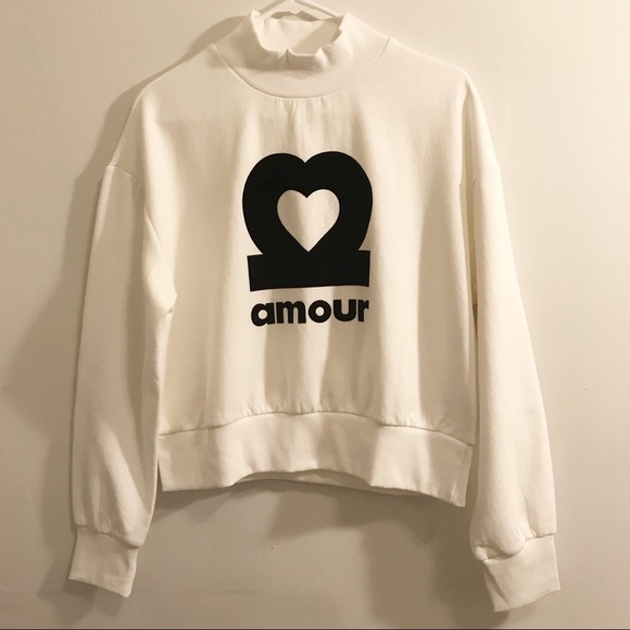 h&m amour sweatshirt
